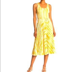 NWT Pronenza Shouler mid dress w/pleated skirt sz4